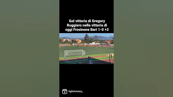 Gregory Ruggiero gol vittoria di oggi in Frosinone...
