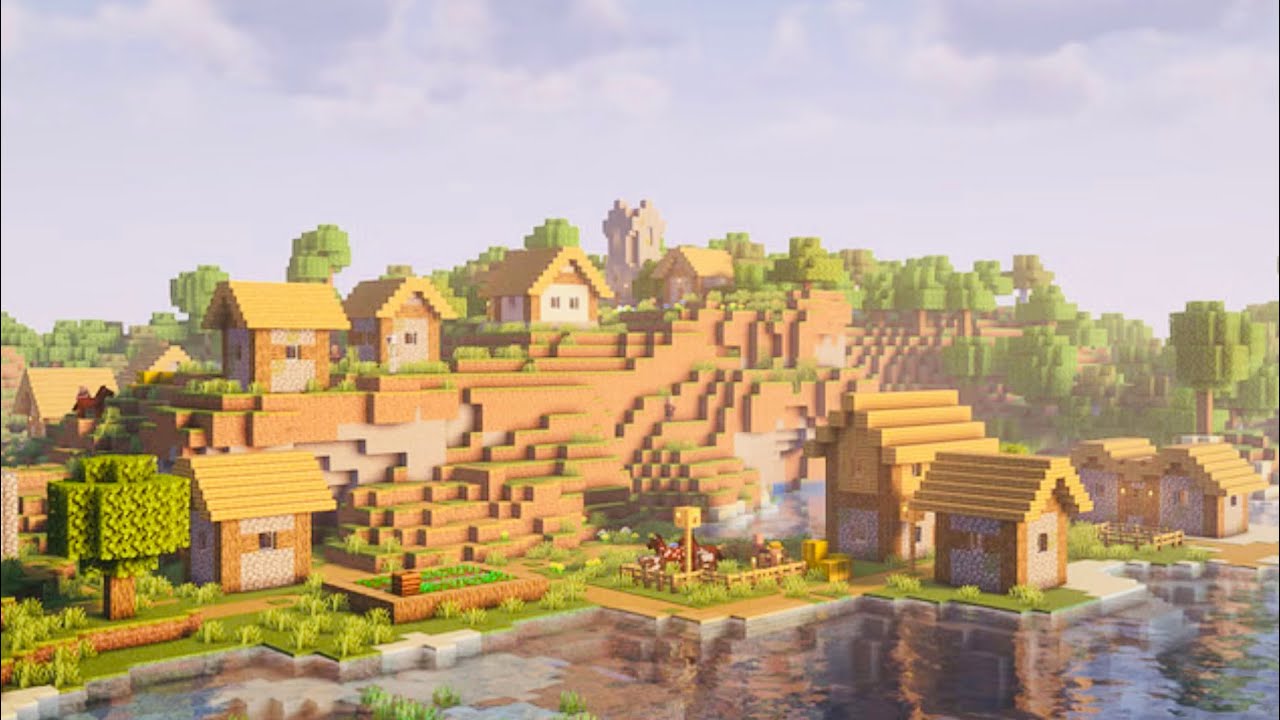 Minecraft first Video found a village 🏡 - YouTube