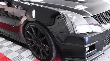 Black Cadillac CTS Custom Tinted Tail Lights & Head Lights