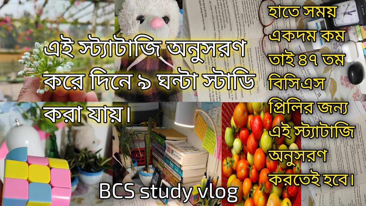 এই স্ট্যাটাজি অনুসরণ করে দিনে ৯ ঘন্টা স্টাডি করলাম📚 9 hours study ...