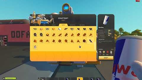 Scrap Mechanic Survival | Mod Update - Fant Mod 4.5 - Red Woc Drink and Player Absorb Stat