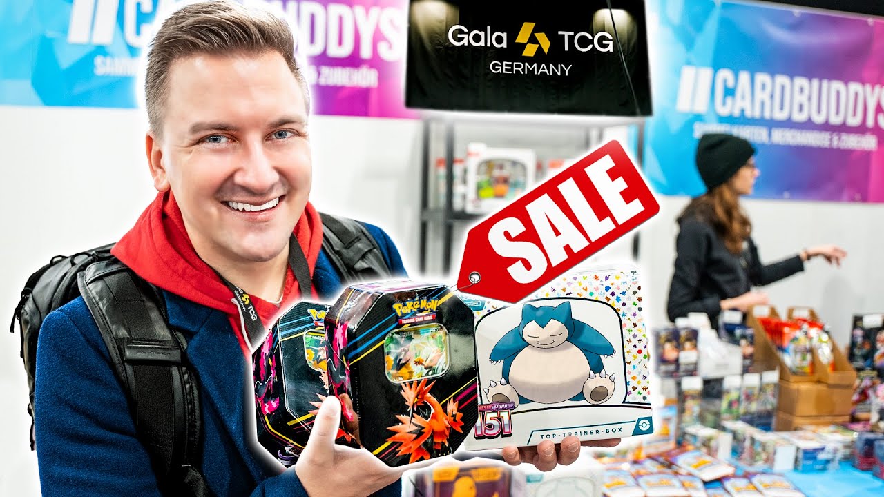 Die Pokémon SHOPPING TOUR auf der GALA TCG 🔥 | Pokémon Booster Opening