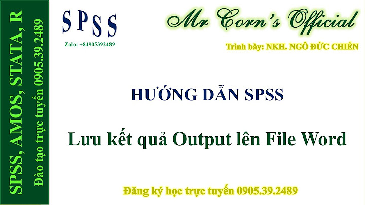 Hướng dẫn cài đặt output lable spss năm 2024