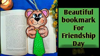 How to make cute bookmark | Friendship day special ! Bookmarks using water colour and soft pastels | screenshot 1