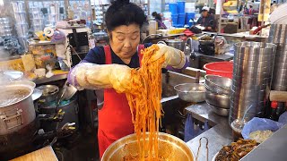 Uijeongbu Jeil Market's "Youngseon's Bibim Noodles" conquered the market with just one noodle