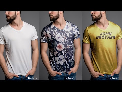 Create a Realistic T shirt Mockup in Photoshop