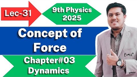Concept of Force | Class 9th Physics New Book 2025 | Ch. 3 | Dynamics