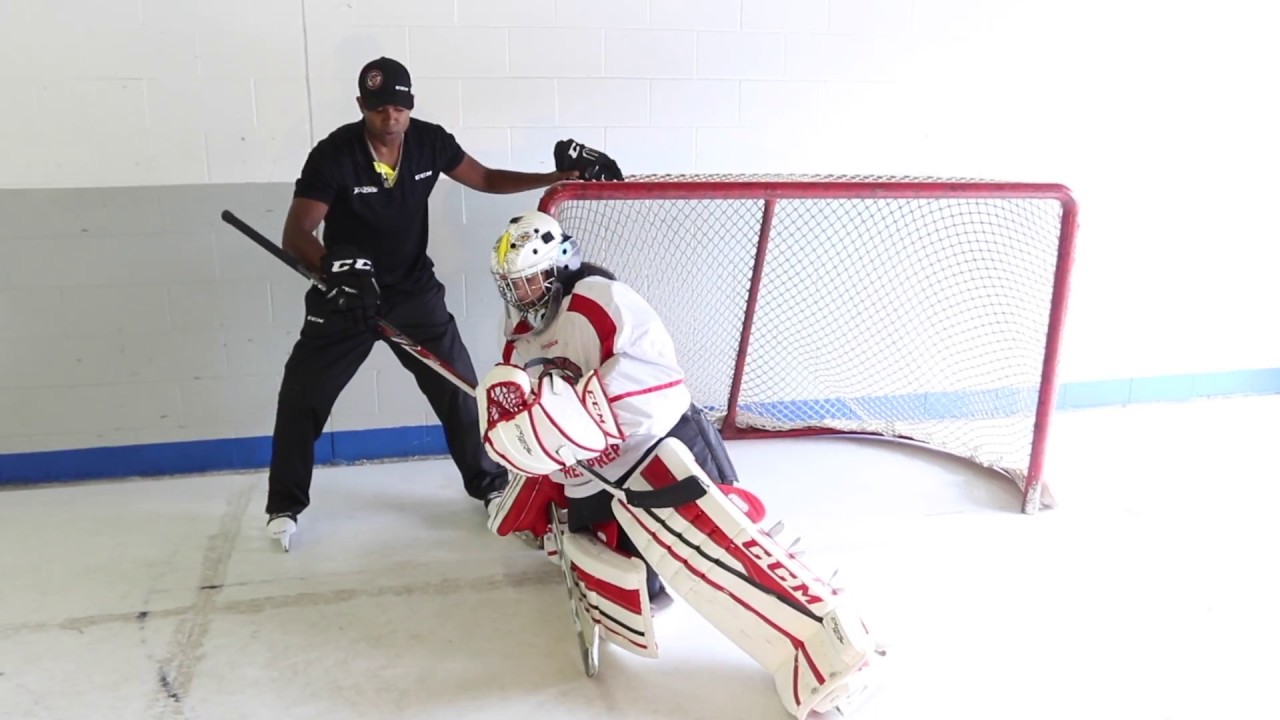 goalie training on ice reverse VH Pro Goalie Coach Joey Ali YouTube