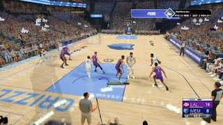 NBA 2K23 Chase down block on Tyus Jones