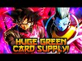 NEVER ENDING GREEN CARD ONSLAUGHT! GOKU BLACK & WHIS ARE DEADLY TOGETHER! | Dragon Ball Legends PvP