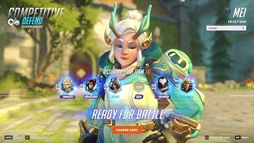 Overwatch2: Mei gameplay Competitive Eichenwalde (no commentary)