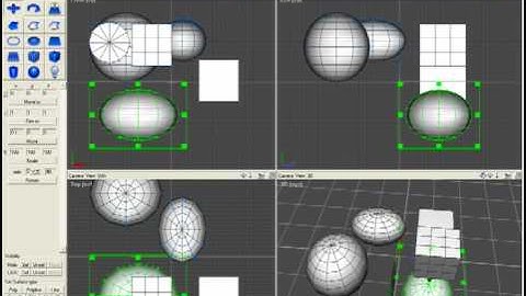 AC3D - beginner tutorial - creating, moving, resizing