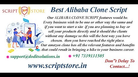 Readymade Alibaba Clone Script | Ecommerce Script | SCRIPTSTORE