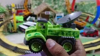 Big Excavator, truk pasir, truk molen, truk tangki, mixer truck, ambulance, bus tayo, school bus,