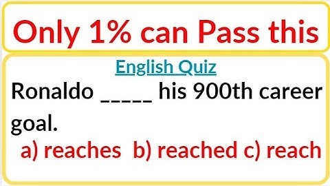 English Mixed Grammar Test  Only 1% can pass the test