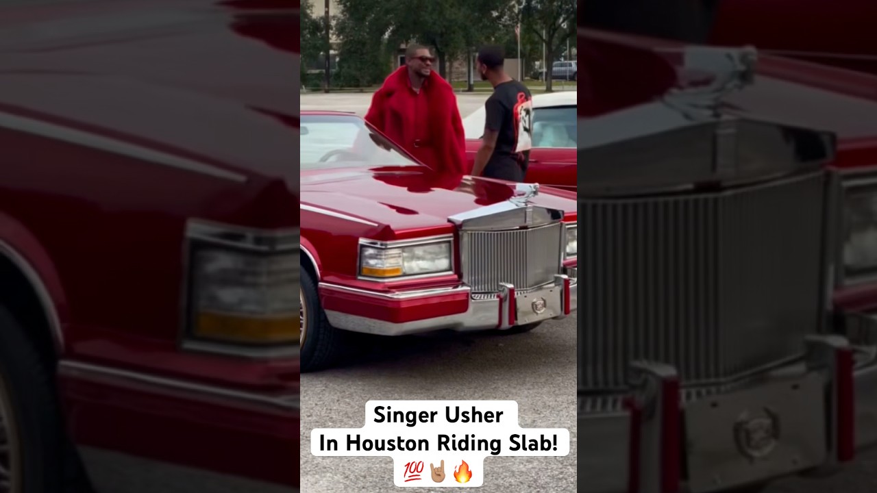 Singer Usher In Houston Riding Slab! 💯🤘🏽🔥 
