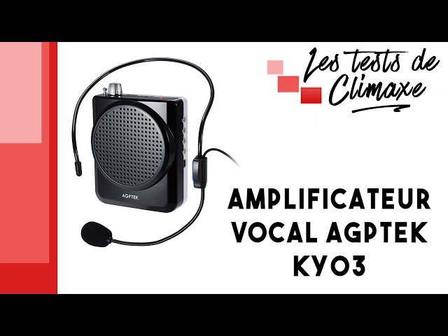 Test d'un amplificateur vocal AGPtek KY03 (pour enseignants, conférenciers  ou guides) 