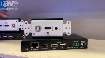 InfoComm 2019: Covid Shows EHB-150-W 4K HDBaseT Extender for Sending HDMI, USB Over Cat6