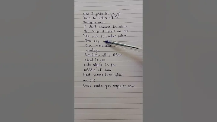 Heat waves Lyrics #lyricvideo