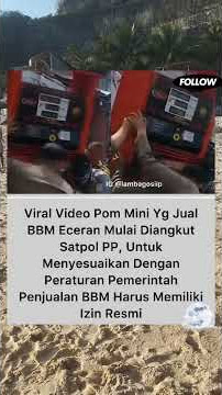 Pom Mini Yang Jual BBM Eceran Mulai di angkut Satpom PP...#shortsfeed #shorts