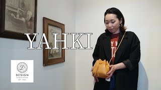 【YAHKI 】YAHKI のレザー巾着型クロスボディバッグをご紹介致しました✨デザインプラス函館　デザインプラス苫小牧店