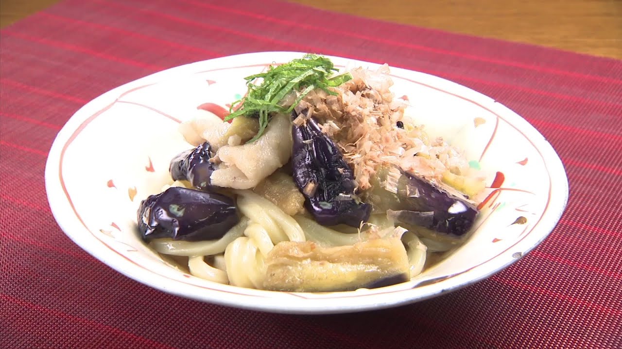 いっとこ！：豚しゃぶと蒸しナスのぶっかけうどん