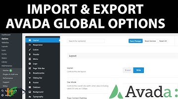 How To Import & Export Avada Global Options Settings in WordPress