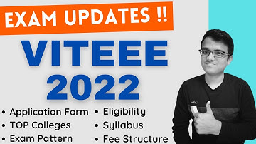 VITEEE 2022 Application Form | Complete Details | Exam Date | Placements | Exam Mode