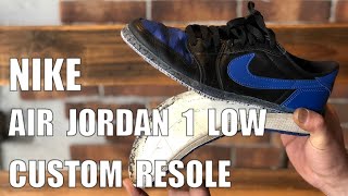 【NIKE AIR JORDAN 1 LOW CUSTOMIZED】ナイキエアジョーダン１のスニーカーカスタム / ナイキ修理・スニーカーカスタムのRADIAN