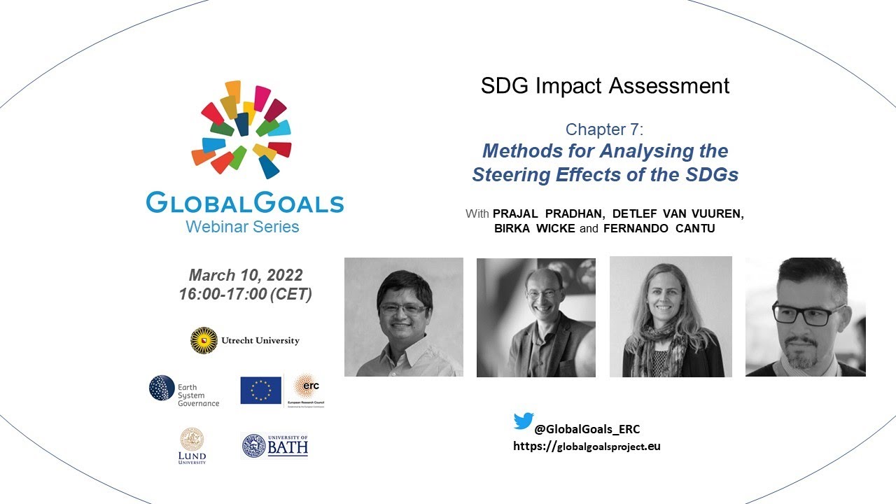 GlobalGoals Webinar Series - Methods for Analysing the Steering Effects of the SDGs