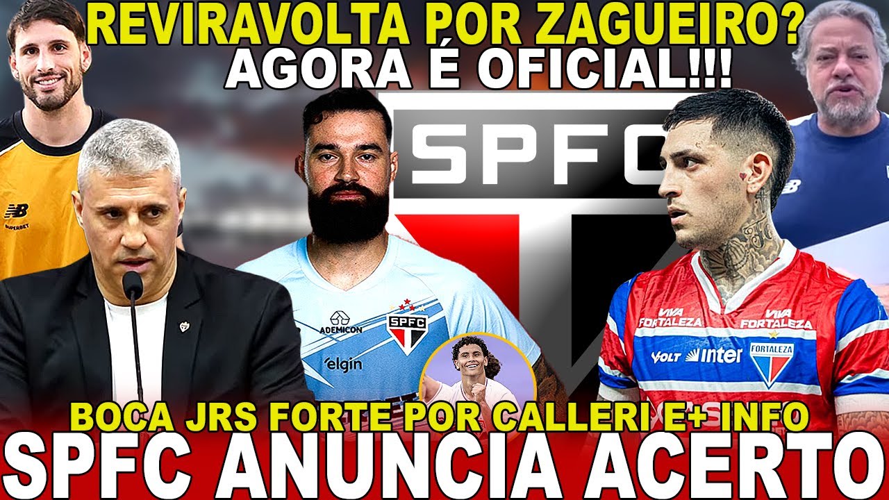 FORMIDÁVEL!!! SPFC ANUNCIA NOVO REFORÇO! REVIRAVOLTA POR ÁVILA? | BOCA ...