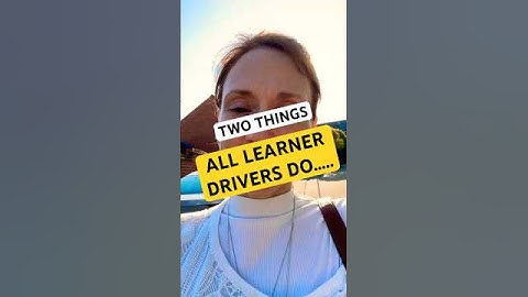 Two things ALL learner drivers do. #learner #learnerdriver #drivingtest #drivingexam #learning
