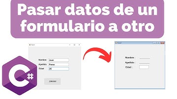 Como pasar datos de un formulario a otro en C# | Pasar datos entre formularios en C Sharp