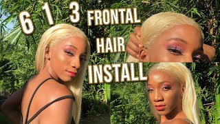 HOW TO INSTALL 613 BLONDE HAIR FOR BLACK GIRLS! No Baby Hairs, Easy Melt | Annesha Adams