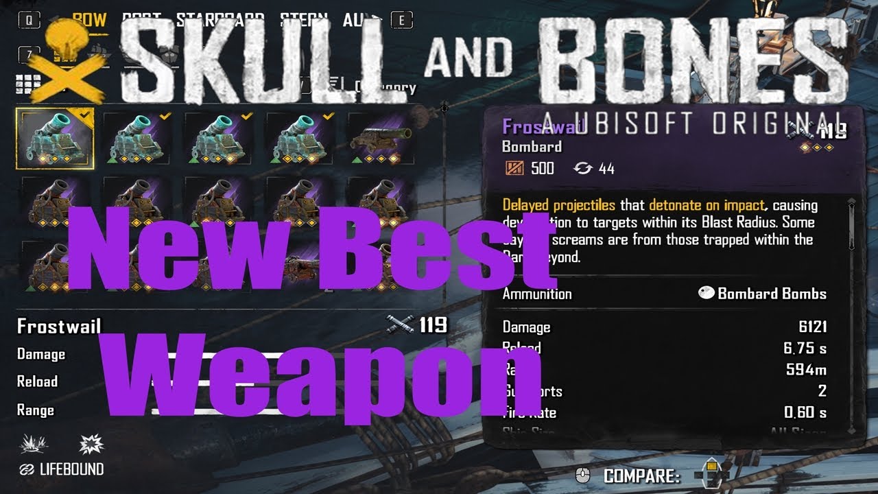 Обзор бомбардировки Frostwail от Skull and Bones. 