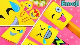 3 DIY SCHOOL SUPPLIES EMOJIS -Back to School Ideas from Paper Tutorial