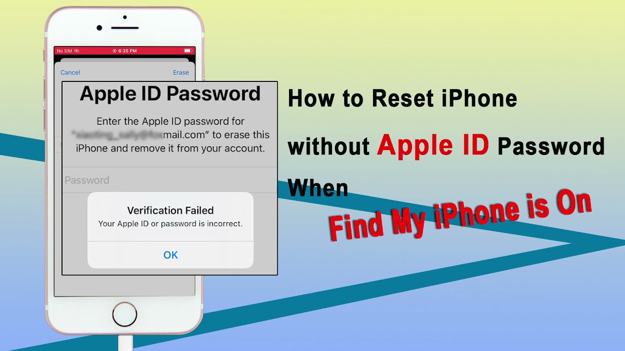 How to Reset iPhone without Apple ID Password When Find My iPhone is On