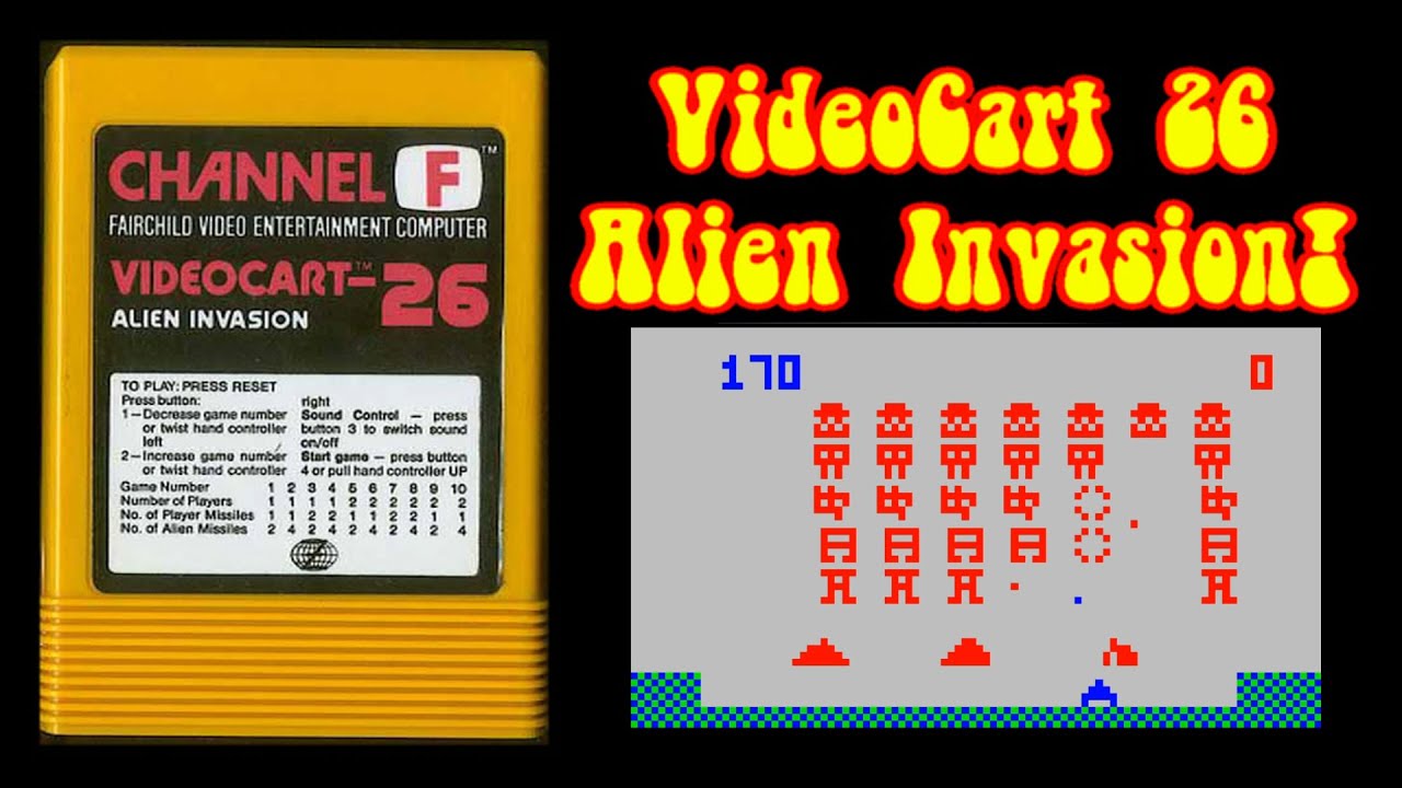 Alien Invasion! (VideoCart 26 Channel F) - YouTube
