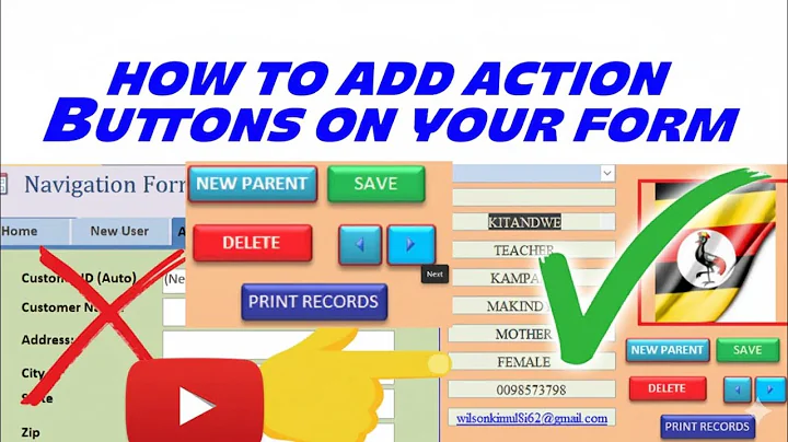 How to add command buttons to your form in ms acces. Step by step guide (2025) new