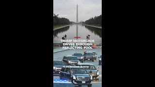 Trump motorcade drives through reflecting pool Wealth