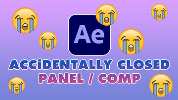 Accidentally Closed After Effects Panel / Composition | Reset Your Workspace (Tutorial)