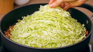I cook cabbage like this every weekend! Simple and delicious recipe with cabbage!