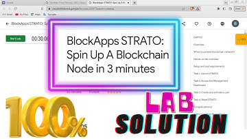 BlockApps STRATO: Spin UPA Blockchain Node in 3 minutes || #GSP705 || #qwiklabs