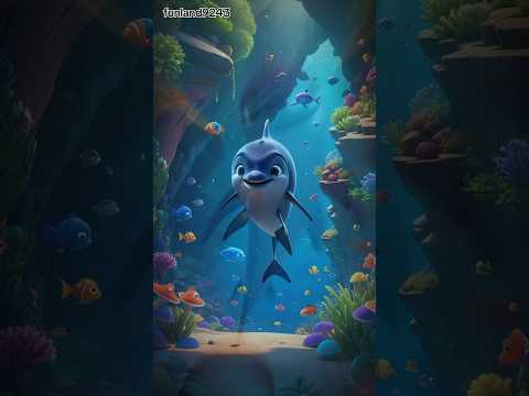 Asha's Underwater Adventure😍🐳🐋 #shortvideo #youtubeshorts #oceanexploration #dolphinadventures