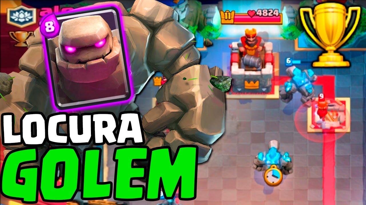 MAZO de GOLEM para SUBIR COPAS FACIL!! CLASH ROYALE!