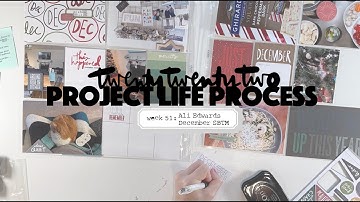 2022 Project Life Process // Week 51 Ali Edwards Stories by the Month December Kit
