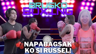 NAPABAGSAK KO SI RUSSEL?! Brusko Boxing | Maui Anne taylor