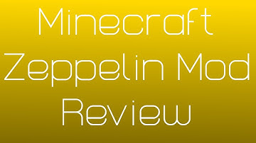 Minecraft Zeppelin Mod - How to Fly Planes in Minecraft? - Zeppelin 1.2.5 Mod REVIEW!