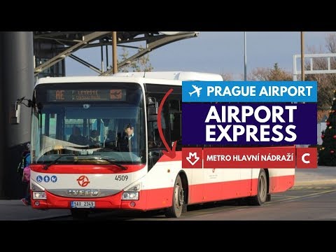 How to get from Prague's airport to the city centre Airport Express to Prague main railway station