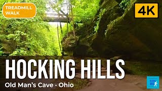 Hocking Hills 4K — Old Man's Cave Misty Morning Gorge, Ohio